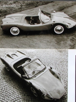 Colani Design Car at VW Chassis 1964 two Factoryphotos (6643)
